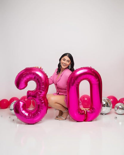 Hot Pink 0 Balloon - Image 7