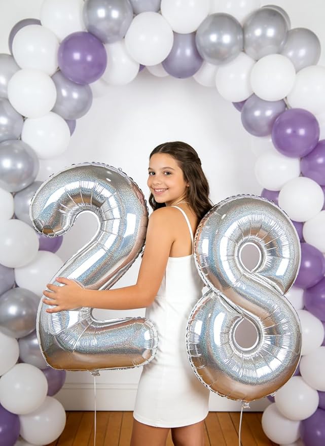 Laser Silver 3 Balloon - Image 3