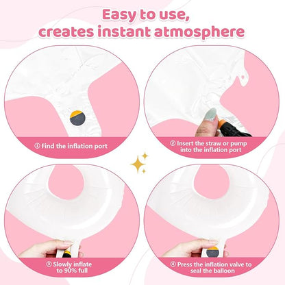 BRIDE Balloons Bachelorette, 40 Inch Foil Mylar, Helium-fillable, - Image 3