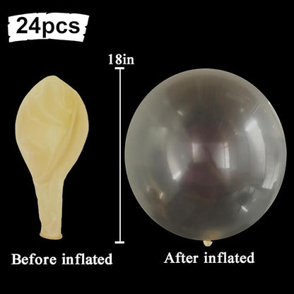 24pcs Clear Balloons 18 Inch Big Clear Balloons Latex Giant Balloon Jumbo Thick - Image 3