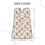 Waterproof Grooming Apron, Non-Stick Beard Bib with Suction Cups, for Cute Dogs Funny Welsh Corgi