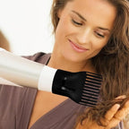 Universal Hair Dryer Nozzle Set 3 Pieces Including Concentrator Nozzle Diffuser Attachment and Styling Comb for Home and Travel Hair Styling 5.12X5.12X3.54 Inches