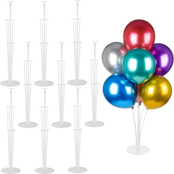 Voircoloria 9 Sets Balloon Stand Kits, Balloon Sticks Holder by Voircoloria
