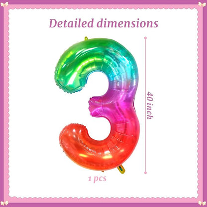 40 Inch Jelly Number 3 Balloon Suitable - Image 2