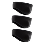 Ear Warmers for Men and Women & Ear Warmers for Cold Weather Headband (Black + Black + Black, One Size)