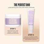 Overtone Semi Permanent Hair Color Conditioner, Lilac Lotus, 8 oz, Nourishing, Damage-Free, Color Depositing Mask for All Hair Types with Shea Butter & Coconut Oil, Vegan & Cruelty-Free