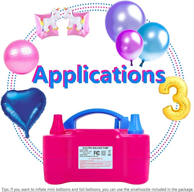Electric Balloon Pump, Portable 2 Modes Balloon Blower Machine - Image 7