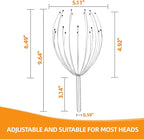 YEZY Head Massager 20 Fingers Head Scratcher Scalp Massager, Back Scratcher, Stocking Stuffers for Scalp Massage Back Massage (Silvery)
