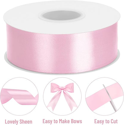 KINGLAKE Pink Satin Ribbon - Image 3