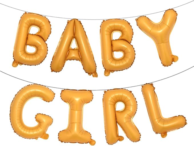 16 inch Baby Boy Girl Banner Foil Letter Balloons Garland by RUIANSI