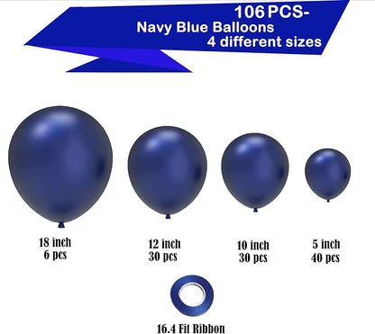 Navy Blue Balloons - Image 2