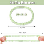 WantGor Hair Accessories Set - 20 PCS Hair Bands, 4 Styles Elastic Ponytail Holders, Bracelets, 2.36inch for Women Thick/Thin/Curly Hair (Multi-color)