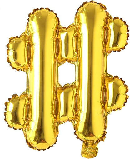 16" Alphabet Letter and Number Balloons Set Package, Aluminum Hanging Foil Film by RUIANSI