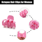 Cobahom 12 Pack Small Hair Claw Clips 1.2 Inch Matte Hair Clips for Thin Hair No-Slip Mini Hair Clips Hair Styling Accessories for Women and Girls, Pink, Black, Green, Apricot