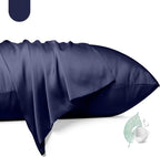 100% Mulberry Silk Pillowcase 2 Pack,King Size Silk Pillow Cases for Hair and Skin,Silky Smooth Bed Pillow Cover with Hidden Zipper,Natural Silk Pillow Case Set of 2 (Navy Blue, King 20X36)