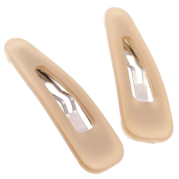 Camila Paris CP3056 French Hair Barrettes Clips, Snap Hair Slides Clic Clac for Women, Styling Girls Side Slide-in Metal Snap Pin Hair Accessories for Women. Strong Hold, No Slip Grip, Made in France