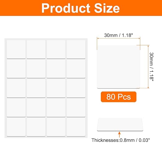 HARFINGTON 80pcs Double Sided Sticky Tape Dots, Adhesive Two Sided Nano Dots - Image 2