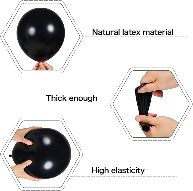 Brown Black Balloons Arch Garland Kit-123Pcs Metallic Gold Balloon Sand White - Image 3