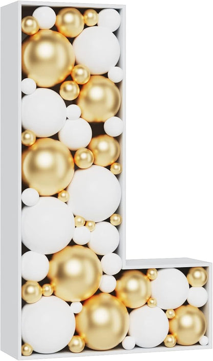 Marquee Letters 3FT Tall Mosaic Balloon Frame Pre-Cut Foam Board Letter L | by MEYSIMOON