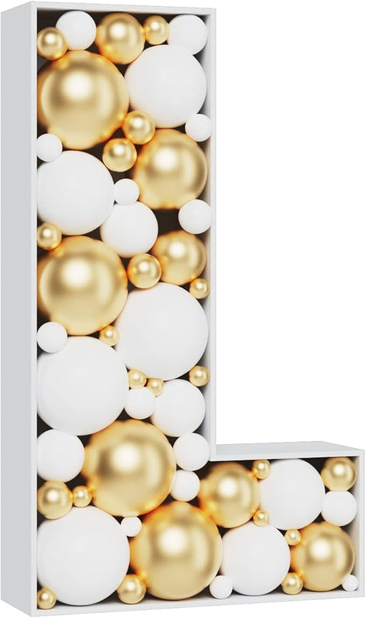 Marquee Letters 3FT Tall Mosaic Balloon Frame Pre-Cut Foam Board Letter L | by MEYSIMOON