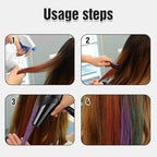 Festive Fun Hair Chalk Combs, 2026 New Chalk Hair Color for Girls, Temporary Wash out Hair Color Kids, Christmas Girl Gifts, Skin Safe Materials (10 colors)