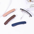 Fsmiling Hair Barrettes for Women French Hair Barrette Clip Medium Matte Hair Clips Barrette No Slip Hair Accessories 4-Pack