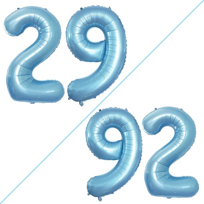 Number 29 Balloons for 29th Birthday Party Decorations, 42 Inch Jumbo Foil by GOER