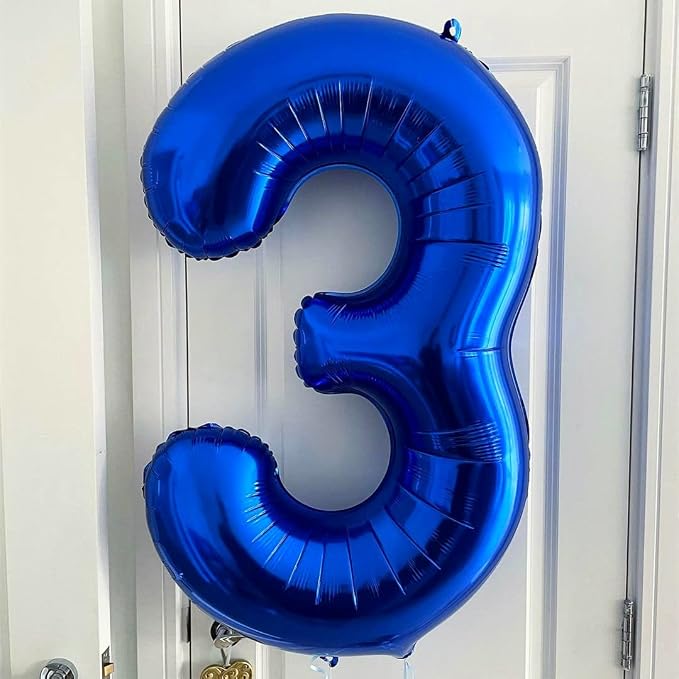 Navy Blue 30 Balloon Numbers, 40 Inch Dark Blue 30 Birthday Balloons Large Foil - Image 5