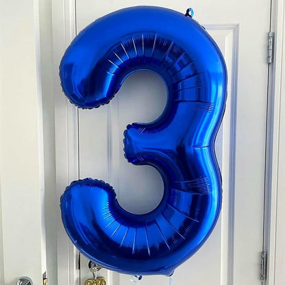 Navy Blue 30 Balloon Numbers, 40 Inch Dark Blue 30 Birthday Balloons Large Foil - Image 5