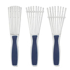 BESTOOL Detangling Brush for Curly and Natural Black Hair, Afro 3/4abc Texture, Faster and Easier Detangling of Wet or Dry Hair with No Pain (Blue)