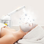 VEVOR Hair Steamer, 2 in 1 UV Ozone Hair & Facial Steamer with Detachable Bonnet Hood, Nano Ionic Face Steamer with 360° Rotatable Sprayer for Deep Conditioning, Perfect for Salon Spa Home Beauty