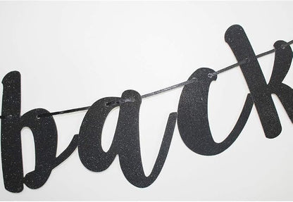 Welcome Back Black Vintage Banner - Image 3