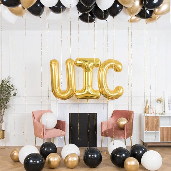 Gold Letter Balloons 40 Inch Large Letter N Balloon Aluminum | Foil Mylar Big - Image 5