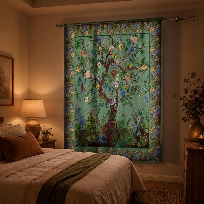 HMS Happy Memories Door Curtain, Tree of Life, 1 Panel | Rod Pocket, Thermal - Image 8