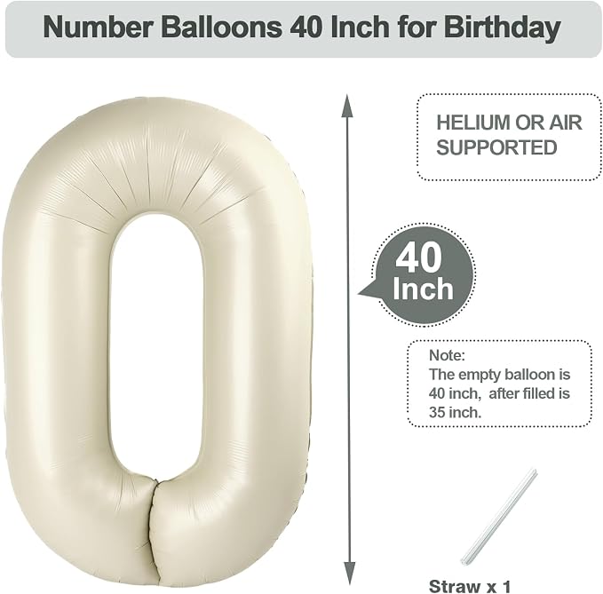 Numbers 50 Balloon 40Inch Black Balloons - Image 5