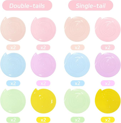 24 PCS Pastel Macarons Hanging Swirl, Sparkle Ceiling Hanging Decorations - Image 4