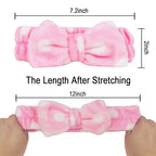 Casoty 6 Pcs Makeup Hair Headbands, Soft Coral Fleece Spa Headband for Washing Face, Facial Headband for Face Washing Shower Skin Care Yoga