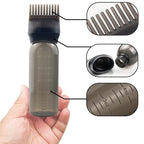 4 PCS Root Comb Applicator Bottle,Hair Oiling Applicator,Hair Oil Applicator Bottle for Hair Dye Shampoos Hair Salons.6oz (black+white+pink+purple)