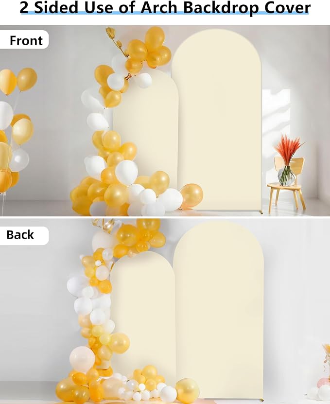 Hemmotop Stretchy Arch Backdrop Cover, 2 Sided, Perfect 360° Decor, - Image 6