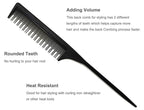 3 Teasing Comb, Tail Comb for Root Teasing for Thin, Add Volume Fine and Normal Hair Types, Hair Comb For Women And Men, 8.75 Inches