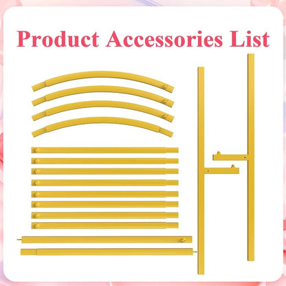 Asee'm 6FT Gold Metal Arch Backdrop Stand Wedding Balloon Background | Arched - Image 4