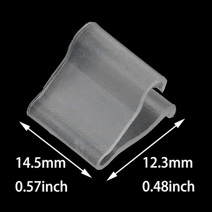 180PCS Transparent Plastic Balloon Clip Party Supplies Multipurpose Ring Lock V - Image 2