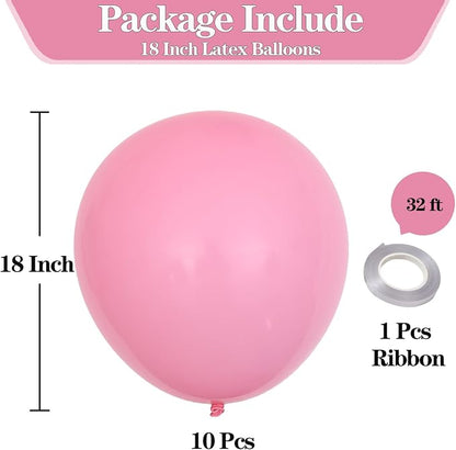 18 Inch Pink Balloons, Baby Shower, Birthday Party and Event Decoration - Image 2