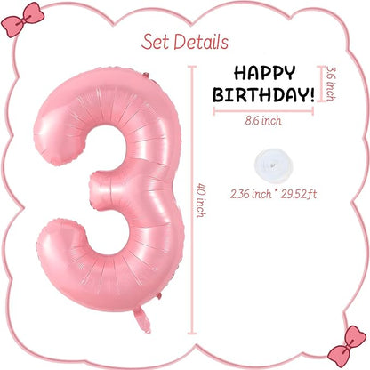 Happy birthday Big Number Balloons Foil Birthday Balloon Number Balloons Happy - Image 2