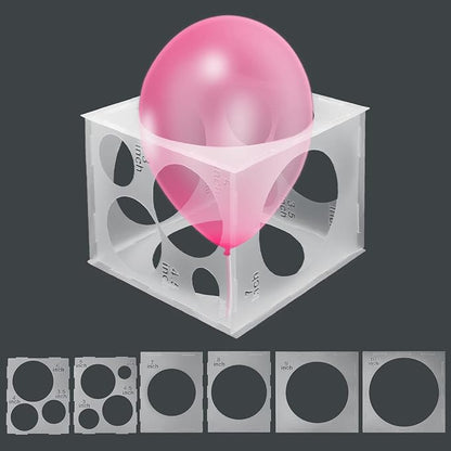 Catcan 11 Holes Balloon Sizer Cube Box, 2-10 Inch Balloon Measurement Tool | by Unknown