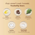 Hair Growth Serum Scalp Treatment: Scalp Serum with Rosemary, Multi-Peptide & Caffeine for Anti Hair Loss and Thinning - Thickening and Density for Women & Men