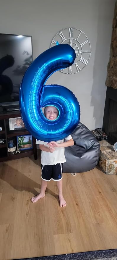 Dark Blue 2026 Balloons Number, Number 20 Balloons 40 Inch Big Foil Balloon - Image 5