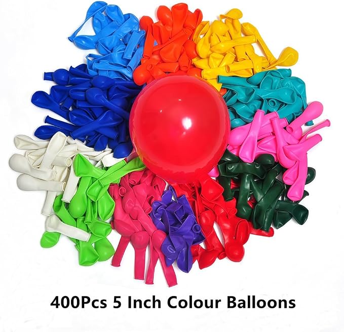 400 Pack Rainbow Balloons - Image 2