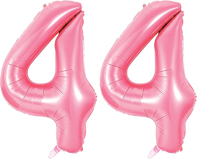 Number 44 Balloons for 44th Birthday Party Decorations, 0-100 Large No.44 by Joycard