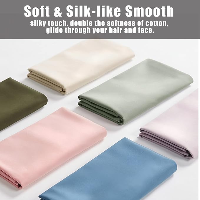 TELUS Pillow Cases King Size 2 Pack, Bamboo Rayon Cooling Pillowcases with Envelope Closure, Cool Breathable Pillow Case for Hot Sleepers & Night Sweats, 20x36 inches, Sliver Grey